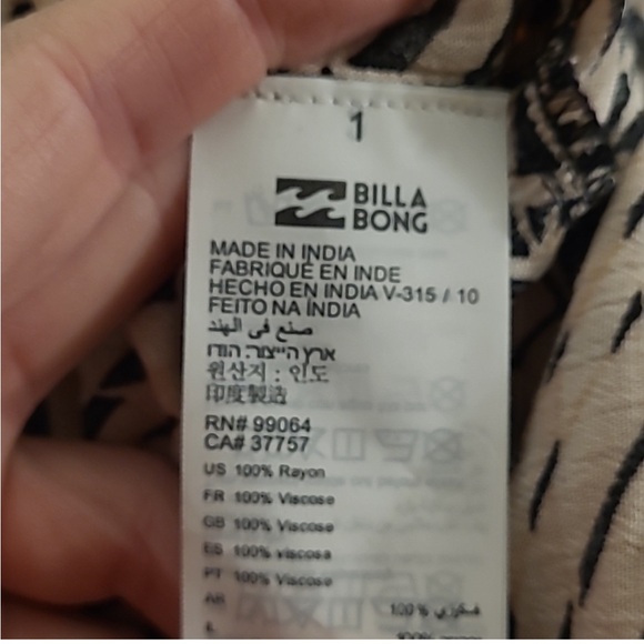 BillaBong Wrap and Roll Palm Print Dress - Picture 5 of 5